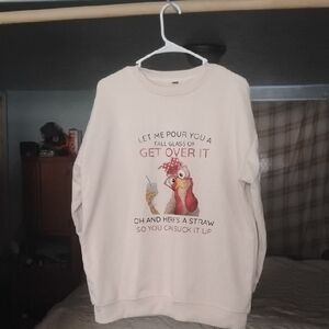 Cream Graphic Sweatshirt